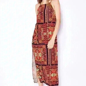 Topshop Scarf Print Maxi Dress size 2